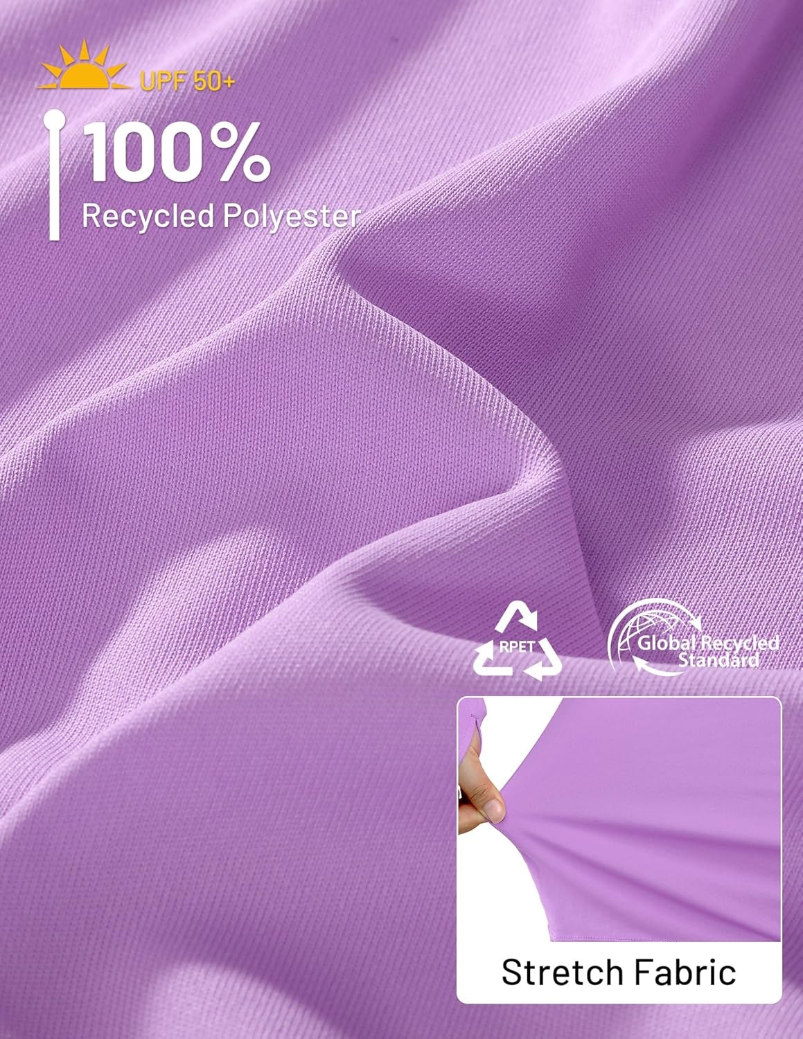 image:imageMIER Long Sleeve Sun Shirt for Women Lightweight UPF 50 UV Sun Protection Hoodie Quick Dry SPF Tops for Summer RunningPurple