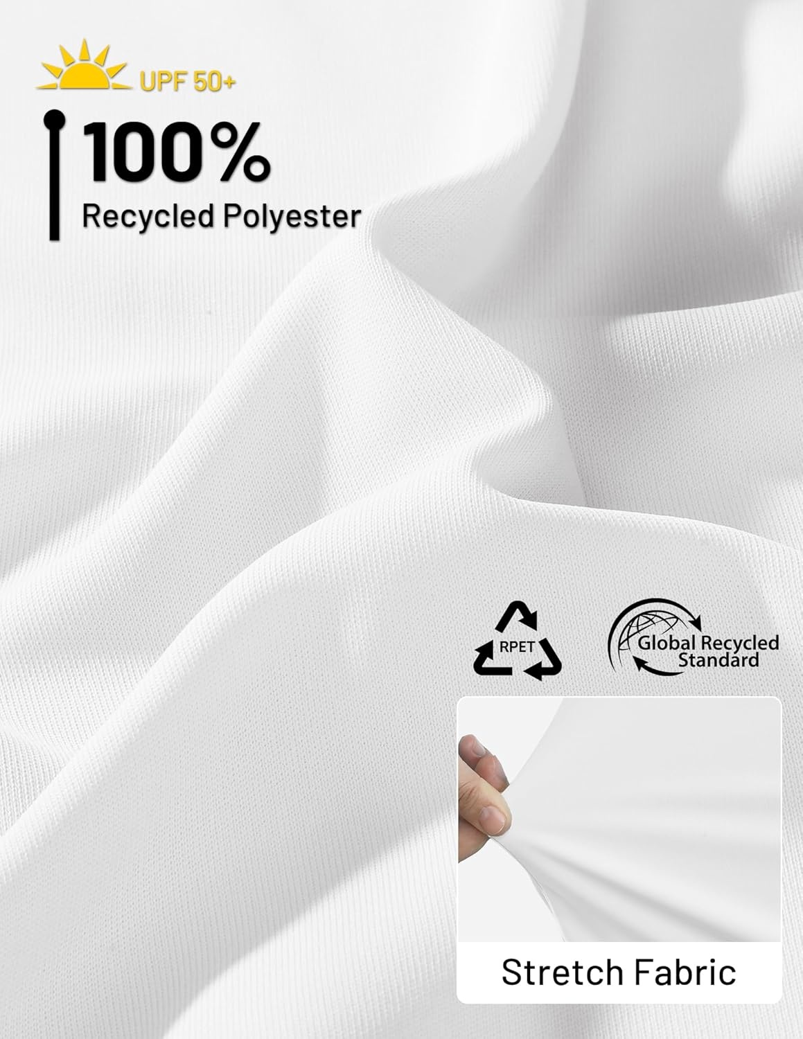 image:imageMIER Long Sleeve Sun Shirt for Women Lightweight UPF 50 UV Sun Protection Hoodie Quick Dry SPF Tops for Summer RunningWhite