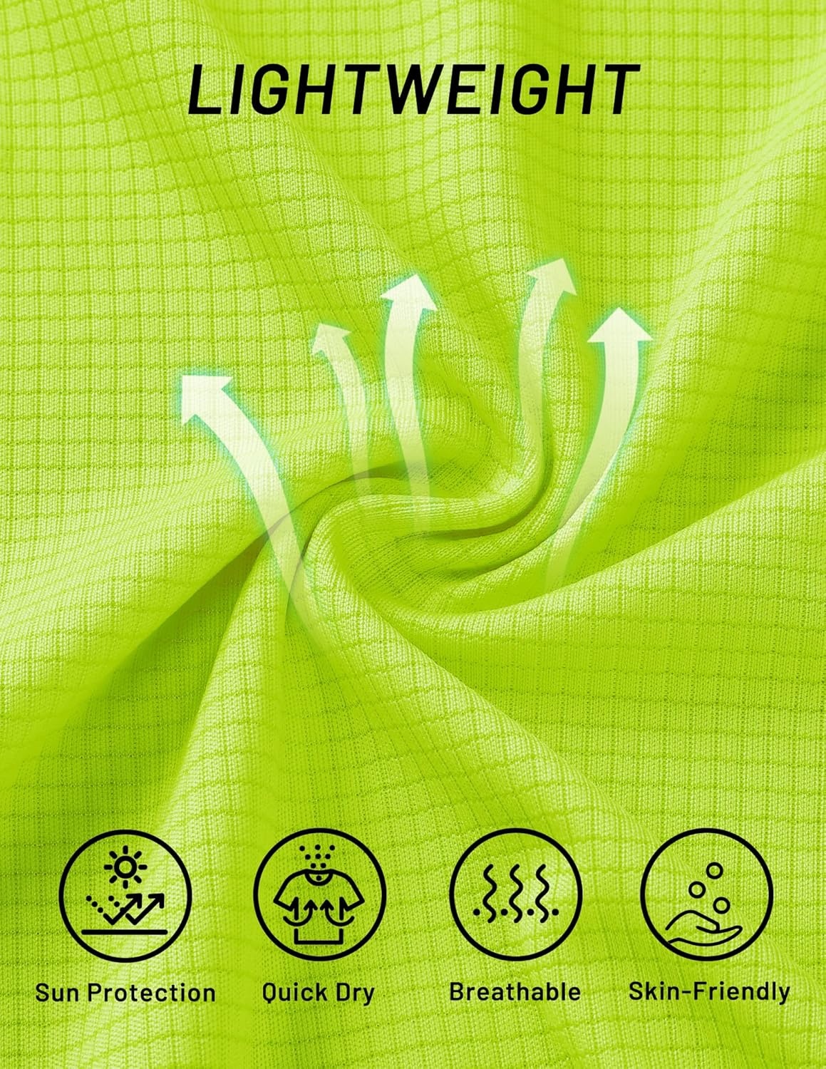 image:imageMIER Mens Dry Fit Workout TShirts Athletic Running Tshirt Short Sleeve Lightweight Airy Gym Sport Tee Shirt Crew NeckNeon Yellow