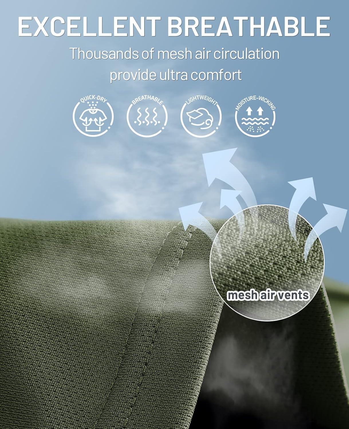 image:imageMIER Mens Quick Dry Workout Shirts Moisture Wicking Running Athletic Performance TShirts Recycled Polyester Top TeeArmy Green V Neck