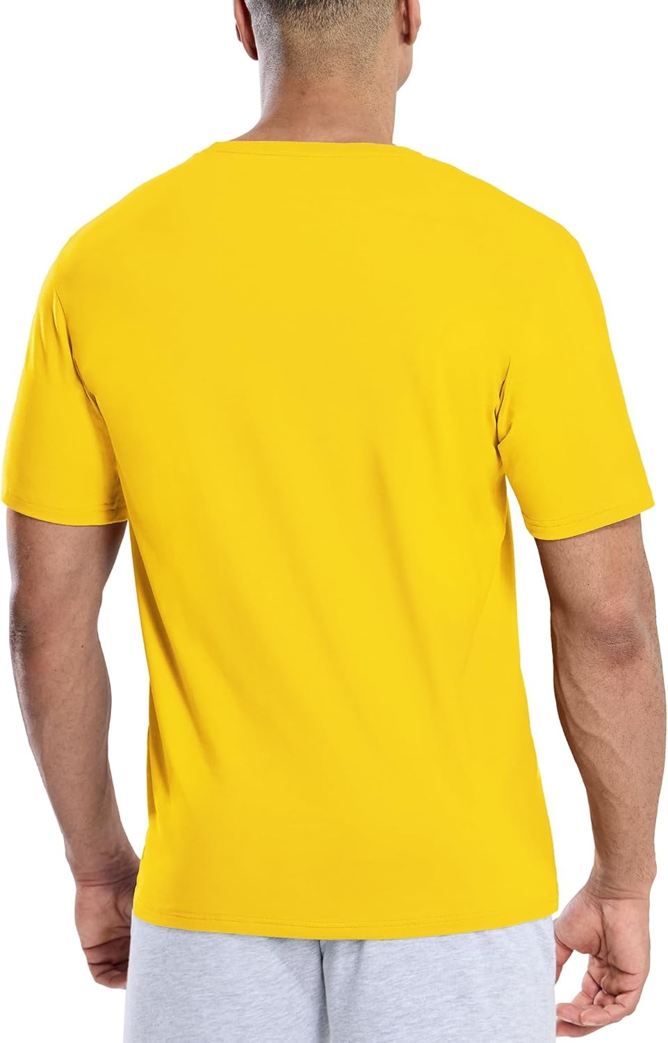 image:imageMIER Mens T Shirts Short Sleeve Crew Neck Cotton TShirts Casual Ultra Soft Tshirt Tops Classic Basic Tees BreathableGold