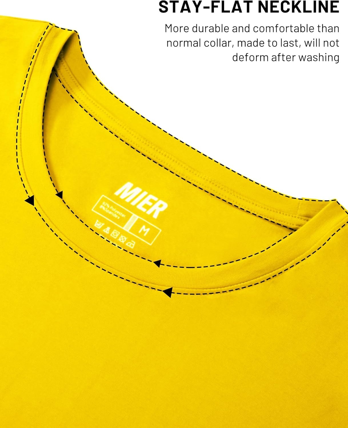 image:imageMIER Mens T Shirts Short Sleeve Crew Neck Cotton TShirts Casual Ultra Soft Tshirt Tops Classic Basic Tees BreathableGold