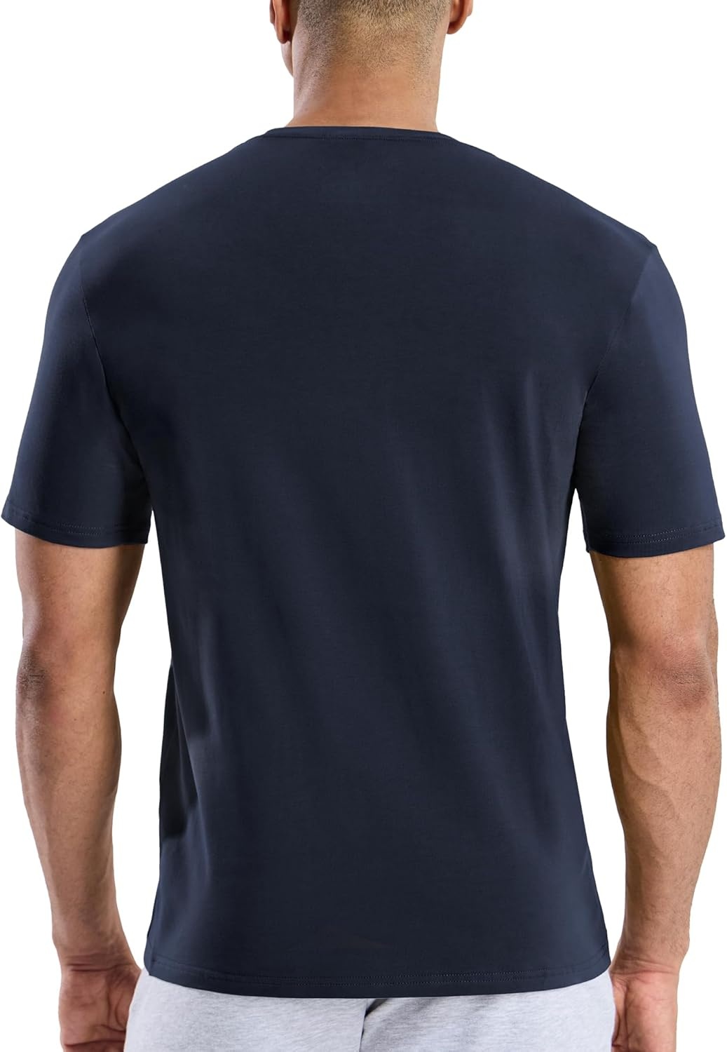 image:imageMIER Mens T Shirts Short Sleeve Crew Neck Cotton TShirts Casual Ultra Soft Tshirt Tops Classic Basic Tees BreathableNavy Blue