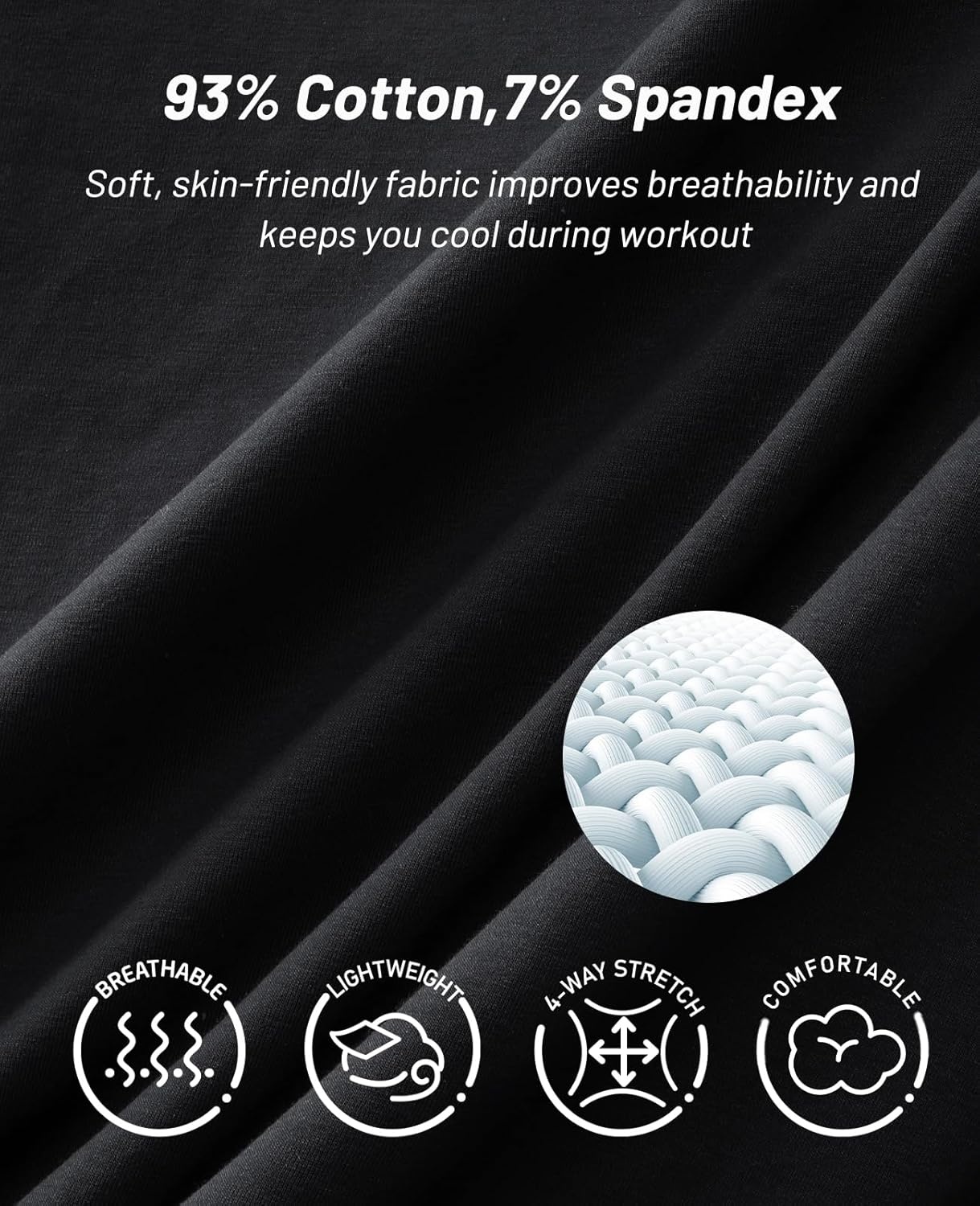 image:imageMIER Mens Tank Tops Cotton Sleeveless Muscle Shirts for Workout Running Athletic Gym Lounge Casual BreathableBlack