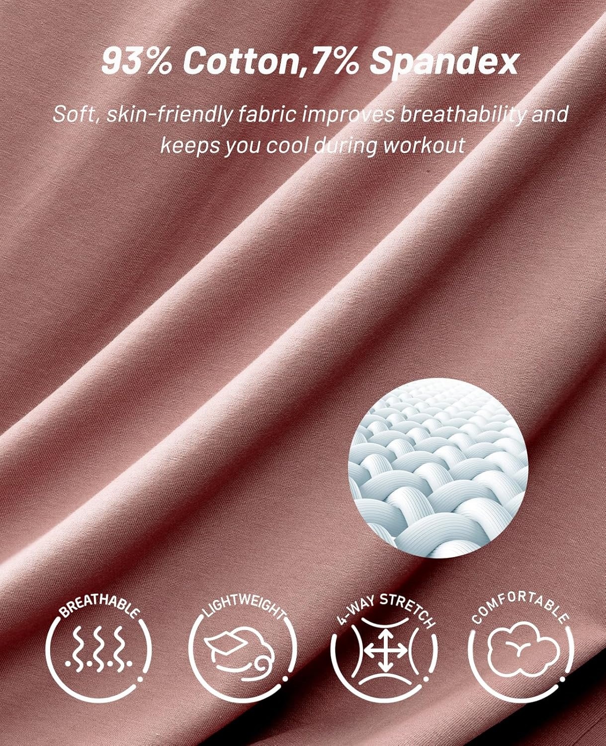 image:imageMIER Mens Tank Tops Cotton Sleeveless Muscle Shirts for Workout Running Athletic Gym Lounge Casual BreathableDusty Pink