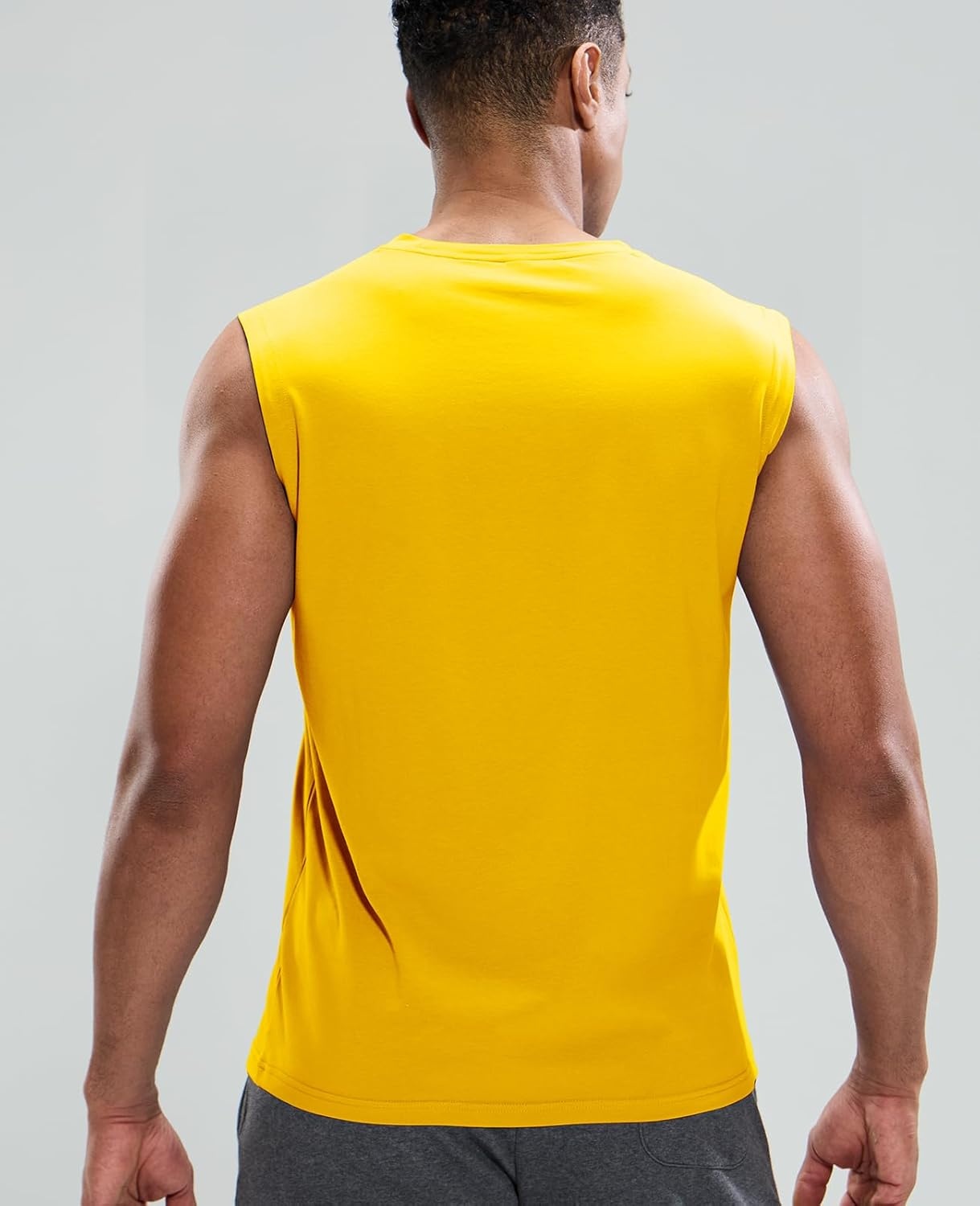 image:imageMIER Mens Tank Tops Cotton Sleeveless Muscle Shirts for Workout Running Athletic Gym Lounge Casual BreathableGold