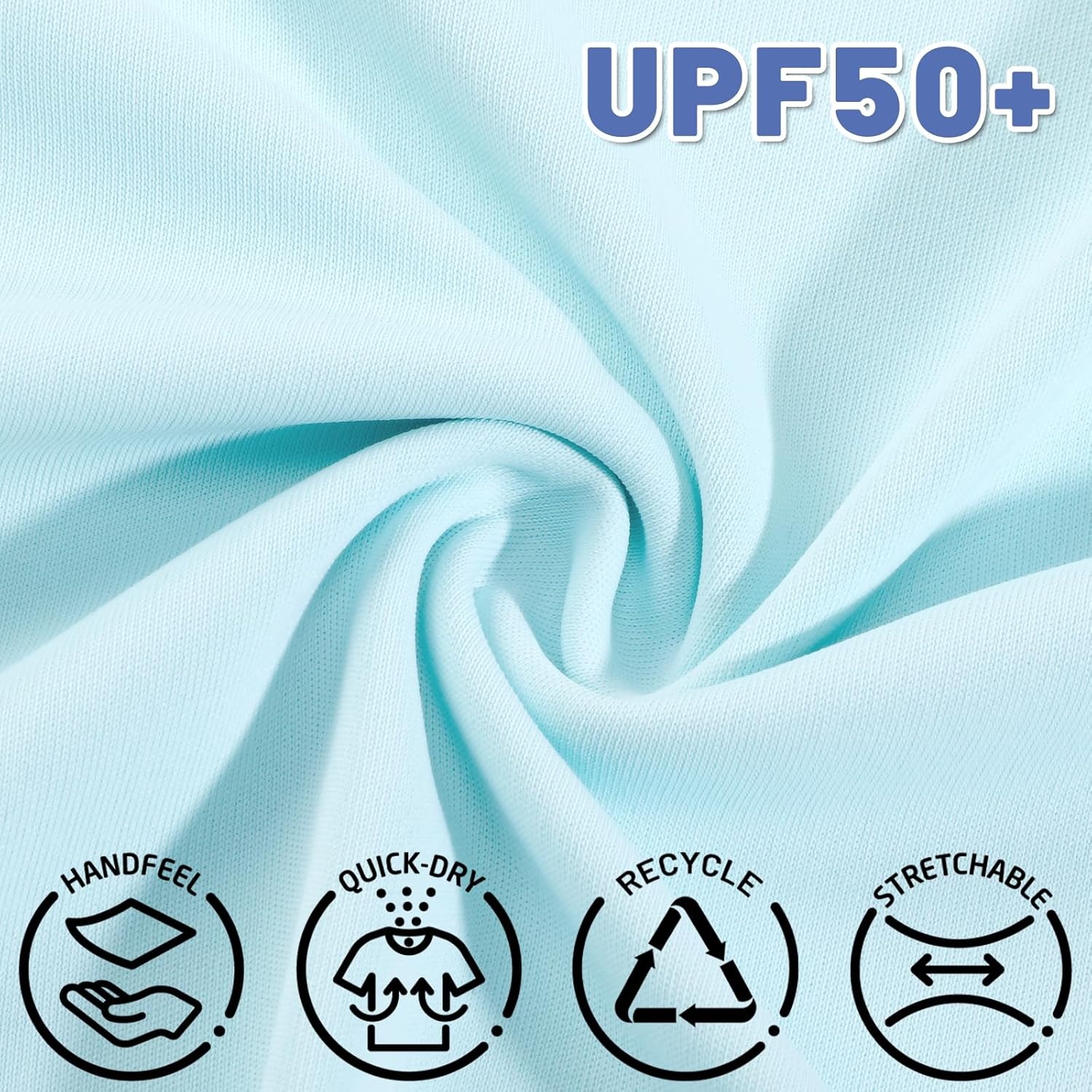 image:imageMIER Mens Workout Tank Tops UPF 50 Swim Shirts Quick Dry Running Sleeveless UV Protection Muscle TeesBlackWhiteLight Blue