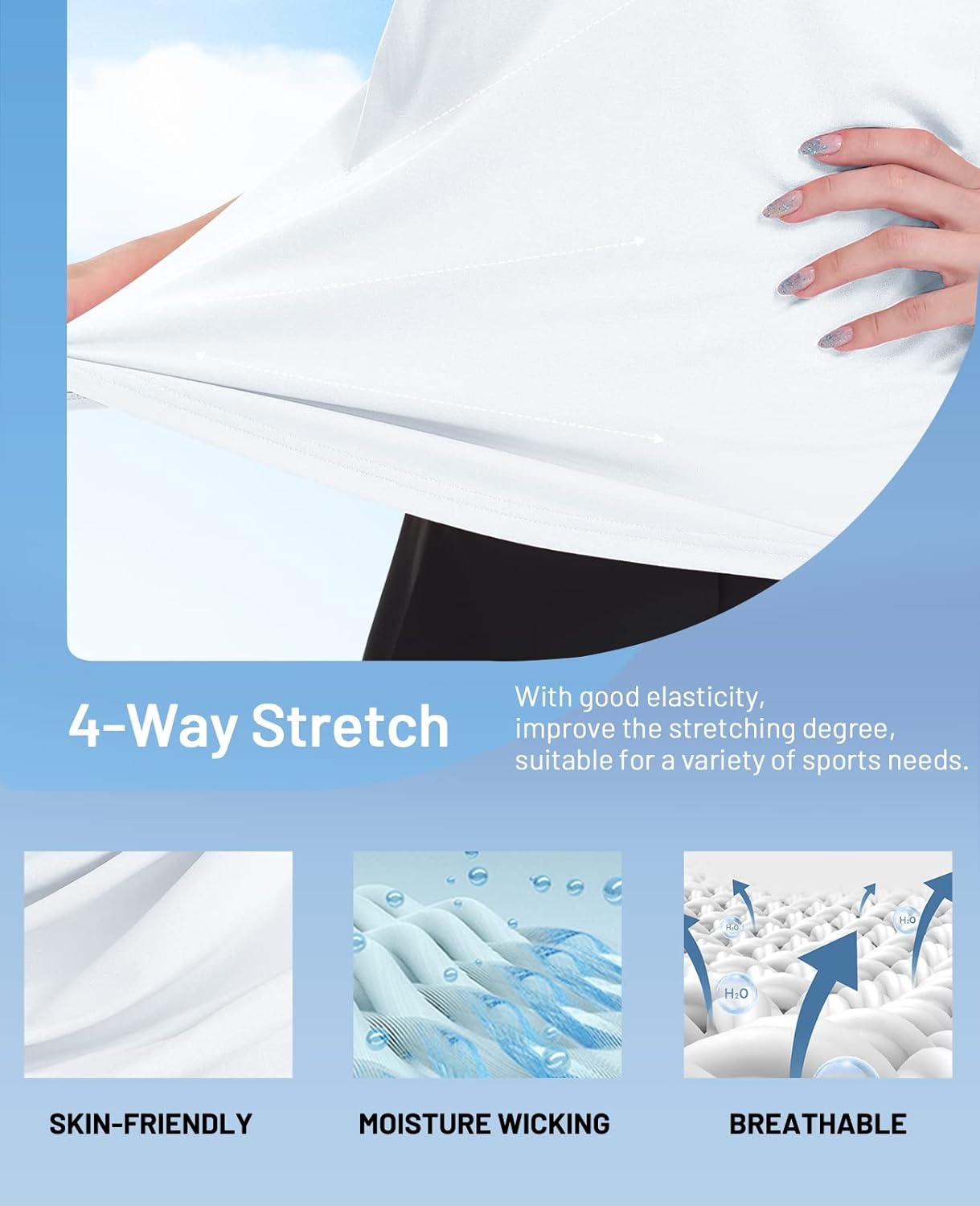 image:imageMIER Womens Golf Polo Shirts Collared V Neck Short Sleeve Tennis Shirt Dry Fit Moisture WickingWhite