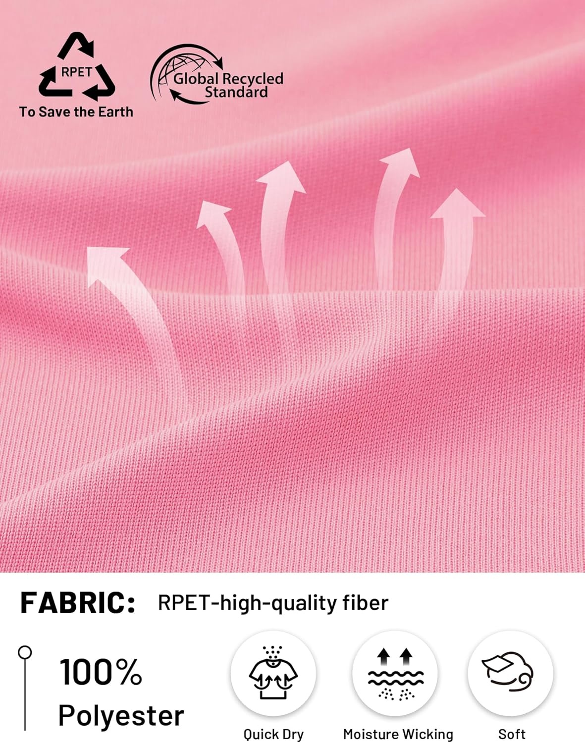 image:imageMIER Womens UPF 50 Sun Shirts Long Sleeve Workout UV Protection Dry Fit Athletic Running Gym Hiking Tops LightweightPink