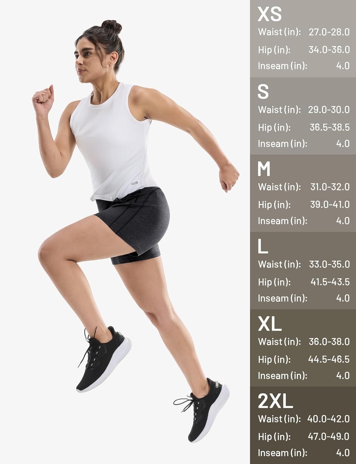 image:imageMIER XSofort Sweat Shorts for Women UltraSoft Quick Dry Summer Shorts for Athletic Running Casual Lounge Workout 3 PocketsHeather Black