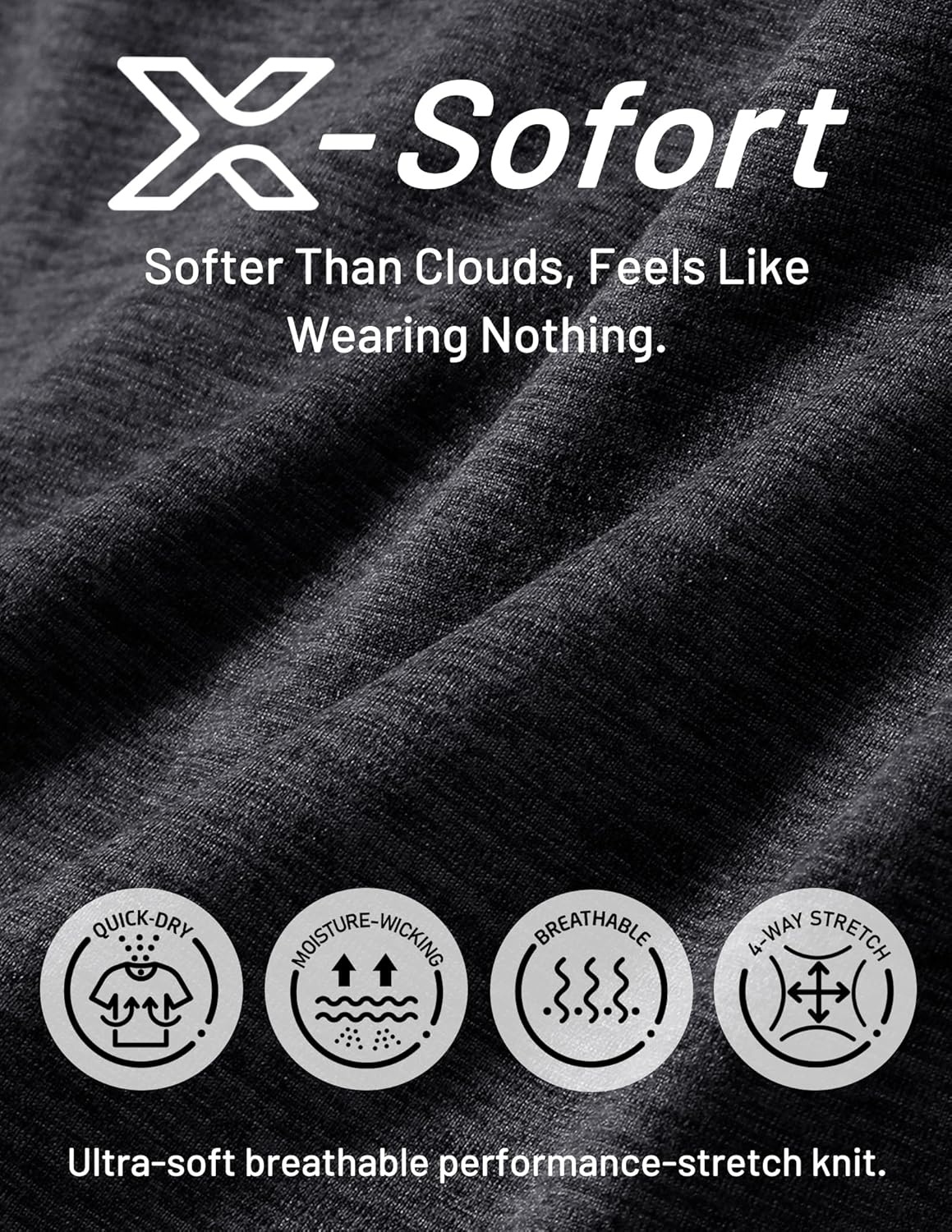 image:imageMIER XSofort Sweat Shorts for Women UltraSoft Quick Dry Summer Shorts for Athletic Running Casual Lounge Workout 3 PocketsHeather Black