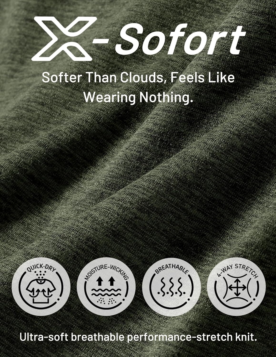 image:imageMIER XSofort Sweat Shorts for Women UltraSoft Quick Dry Summer Shorts for Athletic Running Casual Lounge Workout 3 PocketsHeather Dark Green