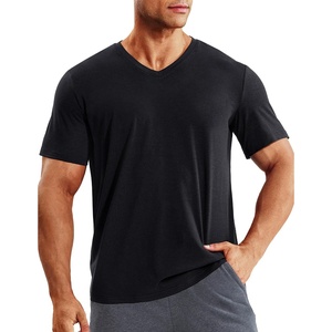 image:imageMIER Mens Dry Fit V Neck TShirts Workout Soft Short Sleeve Moisture Wicking Running Athletic Gym Casual Tee TopsHeather Black