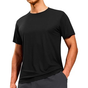 image:imageMIER Mens Dry Fit Workout TShirts Athletic Running Tshirt Short Sleeve Lightweight Airy Gym Sport Tee Shirt Crew NeckBlack