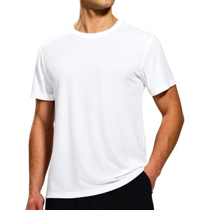 image:imageMIER Mens Dry Fit Workout TShirts Athletic Running Tshirt Short Sleeve Lightweight Airy Gym Sport Tee Shirt Crew NeckWhite