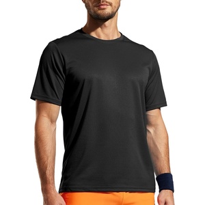 image:imageMIER Mens Quick Dry Workout Shirts Moisture Wicking Running Athletic Performance TShirts Recycled Polyester Top TeeBlack  Crewneck
