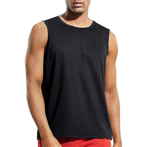 image:imageMIER Mens Sleeveless Tank Top Dry Fit Workout Muscle Tee Shirt for Running Athletic Gym Sports Training Moisture WickingBlack