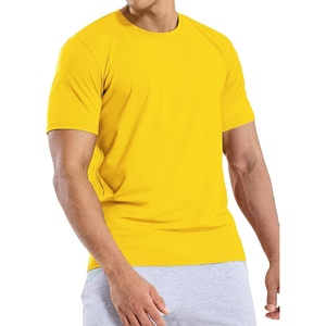 image:imageMIER Mens T Shirts Short Sleeve Crew Neck Cotton TShirts Casual Ultra Soft Tshirt Tops Classic Basic Tees BreathableGold