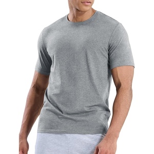 image:imageMIER Mens T Shirts Short Sleeve Crew Neck Cotton TShirts Casual Ultra Soft Tshirt Tops Classic Basic Tees BreathableHeather Light Grey