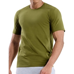 image:imageMIER Mens T Shirts Short Sleeve Crew Neck Cotton TShirts Casual Ultra Soft Tshirt Tops Classic Basic Tees BreathableOlive Green