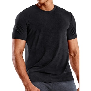 image:imageMIER Mens T Shirts Short Sleeve Dry Fit Soft Athletic Tshirt Moisture Wicking Active Casual Running Tee Tops Crew NeckHeather Black