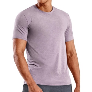 image:imageMIER Mens T Shirts Short Sleeve Dry Fit Soft Athletic Tshirt Moisture Wicking Active Casual Running Tee Tops Crew NeckHeather Lavender
