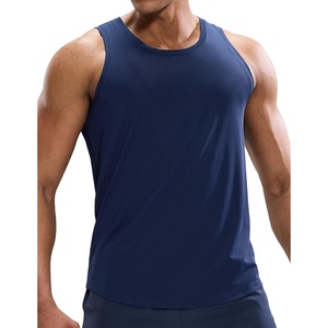 image:imageMIER Mens Tank Tops Workout Sleeveless Tee Shirts Muscle Athletic Gym Running Beach Tanks for Men Quick DryNavy