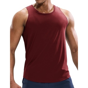 image:imageMIER Mens Tank Tops Workout Sleeveless Tee Shirts Muscle Athletic Gym Running Beach Tanks for Men Quick DryWine