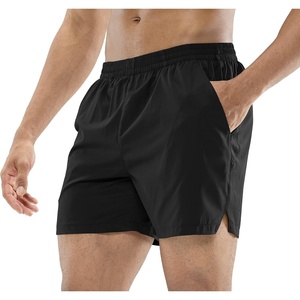 image:imageMIER Mens Workout Running Shorts Quick Dry Active 5 Inches Shorts with Pockets Lightweight BreathableBlack Without Zipper