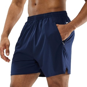 image:imageMIER Mens Workout Running Shorts Quick Dry Active 5 Inches Shorts with Pockets Lightweight BreathableNavy With Zipper