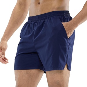 image:imageMIER Mens Workout Running Shorts Quick Dry Active 5 Inches Shorts with Pockets Lightweight BreathableNavy Without Zipper