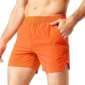 image:imageMIER Mens Workout Running Shorts Quick Dry Active 5 Inches Shorts with Pockets Lightweight BreathableOrange Without Zipper