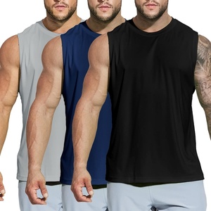 image:imageMIER Mens Workout Tank Tops UPF 50 Swim Shirts Quick Dry Running Sleeveless UV Protection Muscle TeesBlackNavyLight Grey