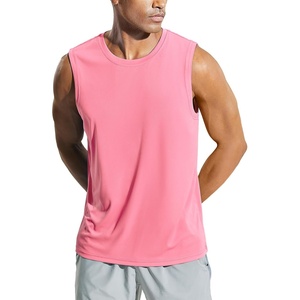 image:imageMIER Mens Workout Tank Tops UPF 50 Swim Shirts Quick Dry Running Sleeveless UV Protection Muscle TeesPink