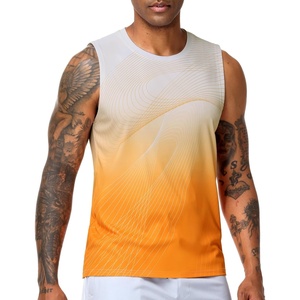 image:imageMIER Mens Workout Tank Tops UPF 50 Swim Shirts Quick Dry Running Sleeveless UV Protection Muscle TeesSolar Glow