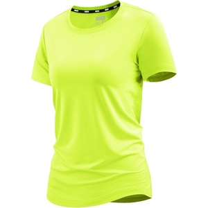 image:imageMIER Womens Running Athletic Shirts Dry Fit Active TShirt Tops Short Sleeve Soft Crew Neck Gym Workout Exercise TeesLemon Green