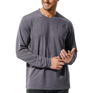 image:imageMIER XSofort Mens Long Sleeve TShirts Lightweight Super Soft Athletic Crew Neck Tees for Running Lounging Casual WorkoutCharcoal