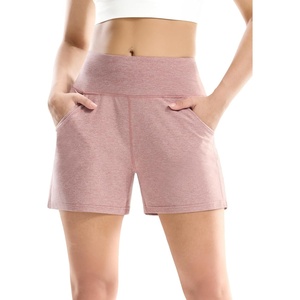image:imageMIER XSofort Sweat Shorts for Women UltraSoft Quick Dry Summer Shorts for Athletic Running Casual Lounge Workout 3 PocketsHeather Pink