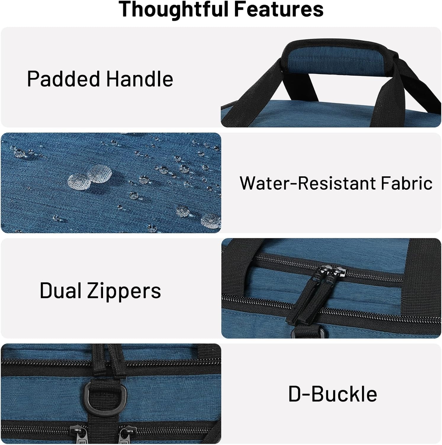 image:imageMIER Foldable Duffle Bag with Shoe Compartment 80L Travel Duffel Bags for Men Women Packable Overnight Bag for Camping Gym Weekender NavyDrak Blue