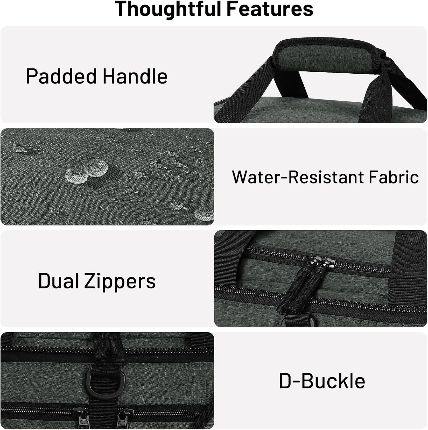 image:imageMIER Foldable Duffle Bag with Shoe Compartment 80L Travel Duffel Bags for Men Women Packable Overnight Bag for Camping Gym Weekender NavyGreen Gray