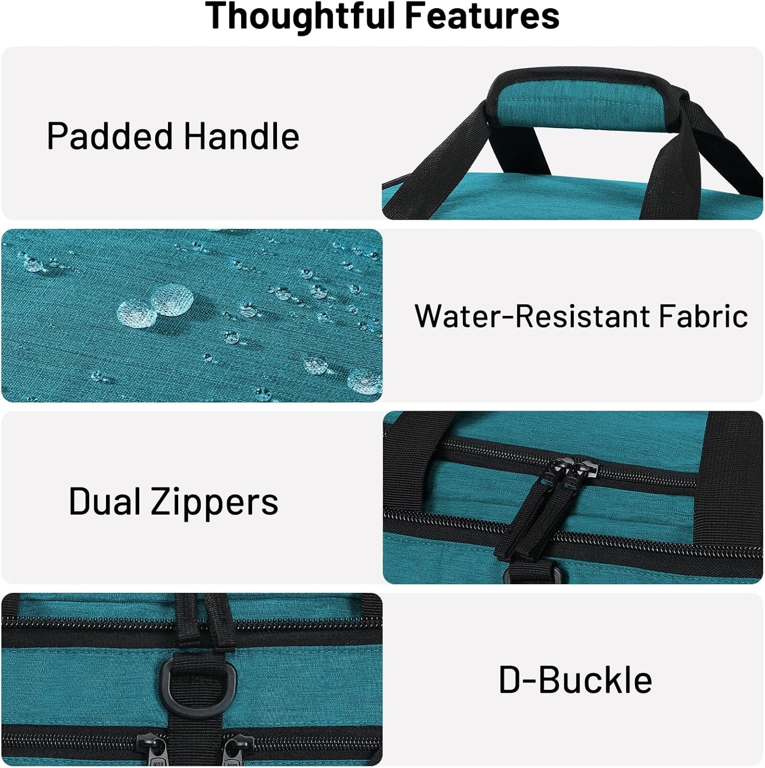 image:imageMIER Foldable Duffle Bag with Shoe Compartment 80L Travel Duffel Bags for Men Women Packable Overnight Bag for Camping Gym Weekender NavyTeal