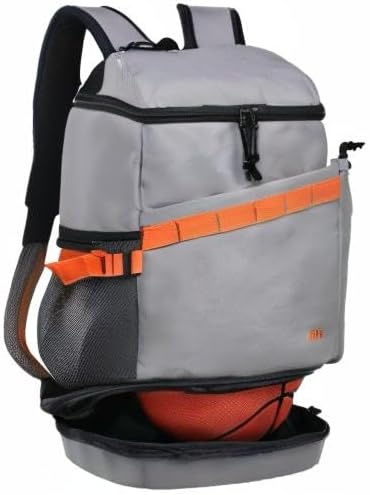image:imageMIER Gym Backpack for Men and Women 35L Basketball Backpack with Shoe Compartment amp Wet Pocket Waterproof Sports Bag for Travel and WorkoutGrey