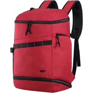 image:imageMIER Gym Backpack for Men and Women 35L Basketball Backpack with Shoe Compartment amp Wet Pocket Waterproof Sports Bag for Travel and WorkoutRed