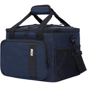 image:imageMIER Mens Lunchbox for Work Insulated 24 Cans15L Large Lunch Bags Leakproof Adult Women Lunch Box Coolers for Travel Beach Picnic Office BlackBlue