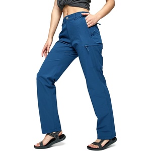 image:imageMIER Womens Quick Dry Cargo Pants Lightweight Tactical Hiking Pants with 6 Pockets Stretchy and WaterResistantClassic Blue