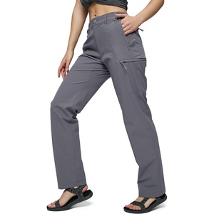 image:imageMIER Womens Quick Dry Cargo Pants Lightweight Tactical Hiking Pants with 6 Pockets Stretchy and WaterResistantGrey