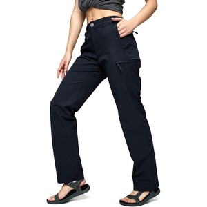 image:imageMIER Womens Quick Dry Cargo Pants Lightweight Tactical Hiking Pants with 6 Pockets Stretchy and WaterResistantNavy