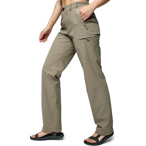 image:imageMIER Womens Quick Dry Cargo Pants Lightweight Tactical Hiking Pants with 6 Pockets Stretchy and WaterResistantRock Grey