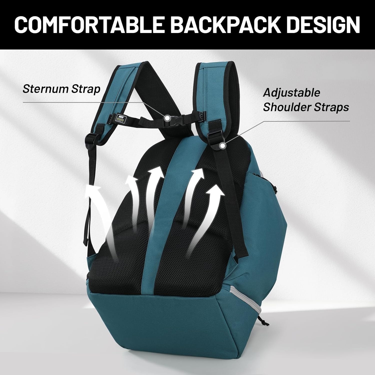 image:imageMIER Basketball Backpack Bags Sports Gym Backpacks with Shoe Compartment and Ball Holder for Adult Men Large Soccer BagGreen