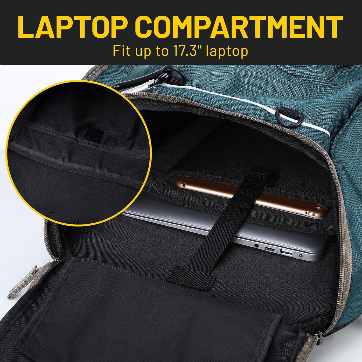 image:imageMIER Gym Backpack 40L Basketball Backpack with Ball Compartment amp Shoes Storage MultiFunctional Sports Soccer Bag Large Equipment Back Pack Volleyball Backpacks for Men WomenDark Green